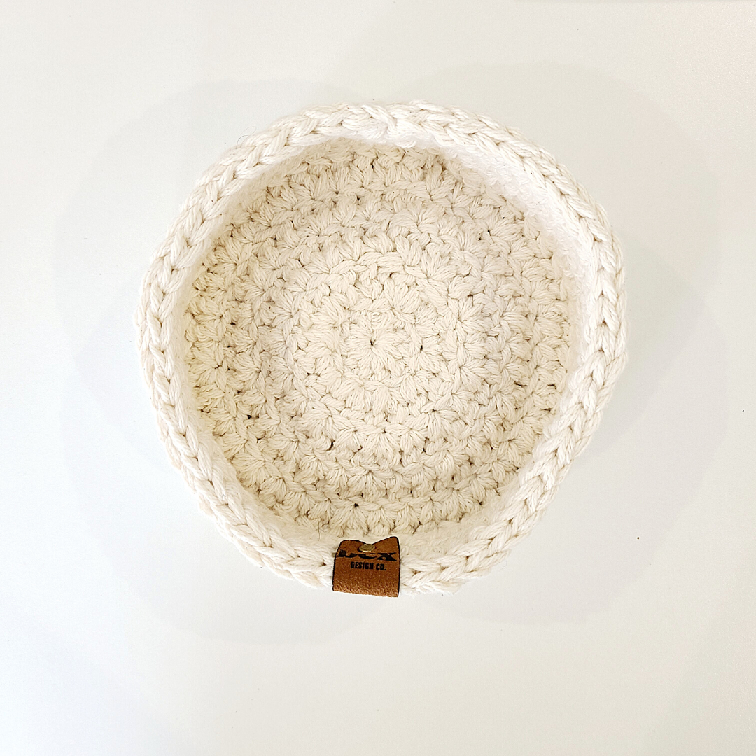 Bex Design Co. - Crocheted 4'' Basket