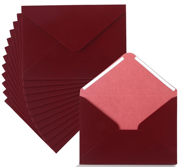 Thank you cards & Velvet Envelopes: Handwritten Note