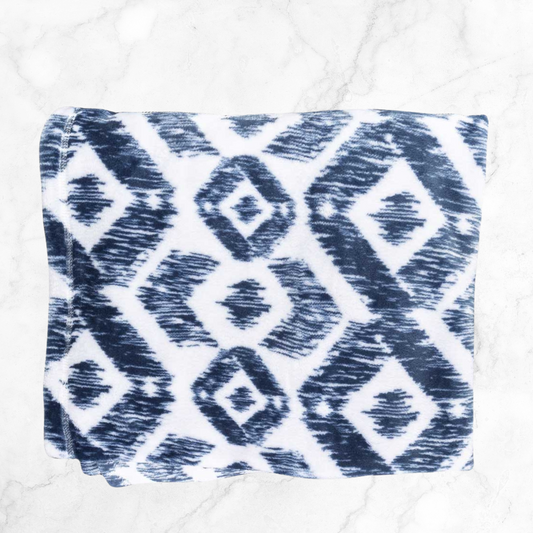 Fleece Blanket (blue/white)