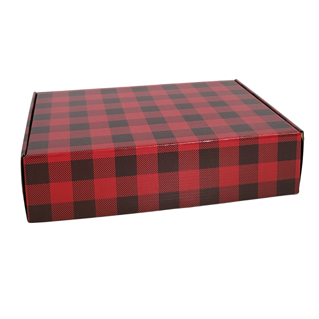 Gift Box- Red/Black Plaid